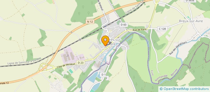 localisation de l'entreprise MECANOPLUS  TILLIERES-SUR-AVRE