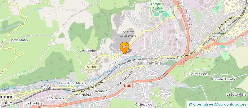 localisation de l'entreprise MECANORD M.B. à LA RICAMARIE