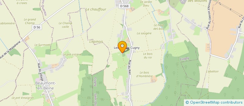 localisation de l'entreprise MECANOS DES DUNES  CUGNY