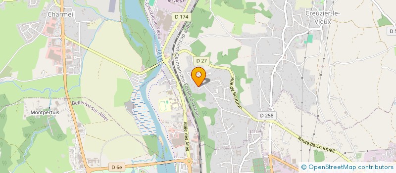 localisation de l'entreprise MECANUM  CREUZIER-LE-VIEUX