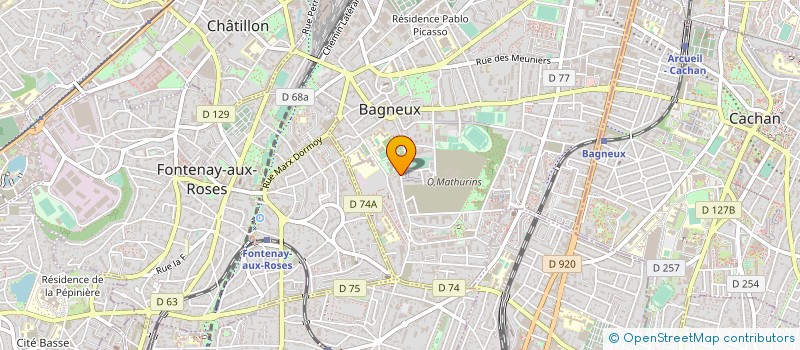 localisation de l'entreprise MECANURGIE à BAGNEUX