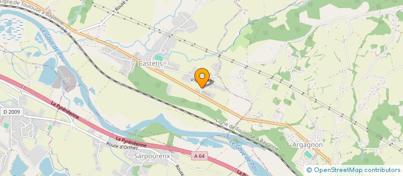 localisation de l'entreprise MECAPRO  CASTETIS