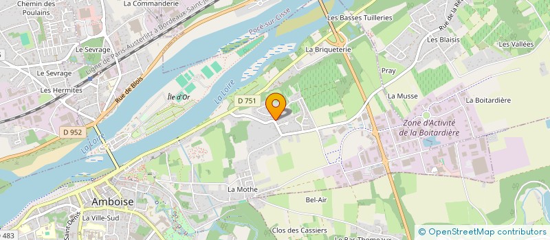 localisation de l'entreprise MECAPROLAB  AMBOISE