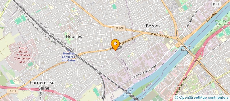 localisation de l'entreprise MECARGENT à HOUILLES