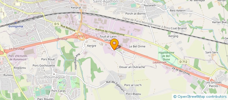 localisation de l'entreprise MECARMOR BLANCHARD  PLOUMAGOAR