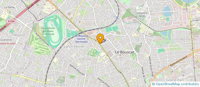 localisation de l'entreprise MECAROUX à LE BOUSCAT