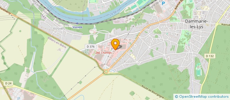 localisation de l'entreprise MECAS AUTO à DAMMARIE-LES-LYS
