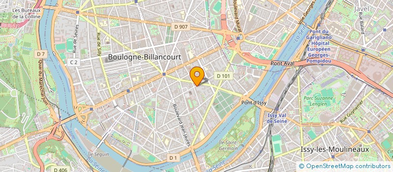 localisation de l'entreprise MECASELF MOTO à BOULOGNE-BILLANCOURT
