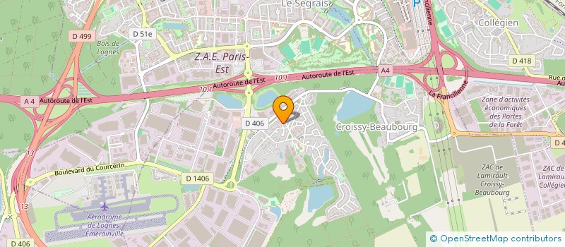 localisation de l'entreprise MECASERTO INDUSTRIE  CROISSY-BEAUBOURG