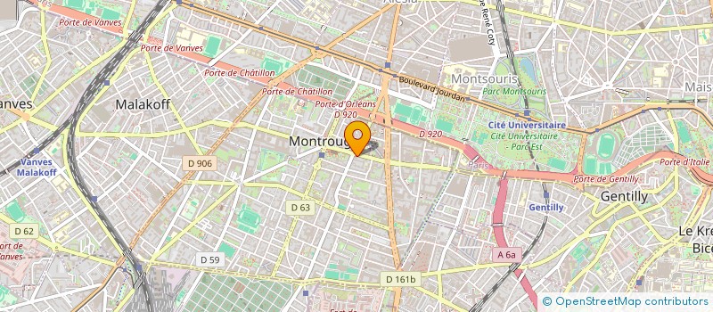 localisation de l'entreprise MECASERVICES à MONTROUGE