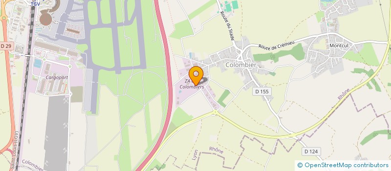 localisation de l'entreprise MECASERVICES à COLOMBIER-SAUGNIEU