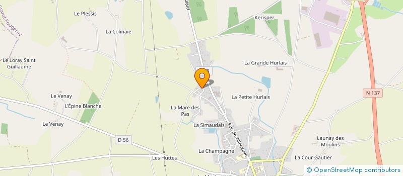 localisation de l'entreprise MECASERVICES  GRAND-FOUGERAY