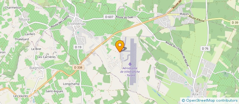 localisation de l'entreprise MECASKY à FRONTENAS