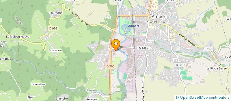 localisation de l'entreprise MECASPORT à AMBERT