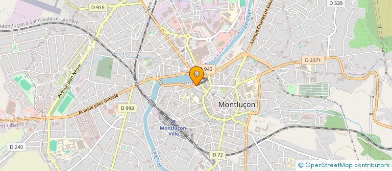 localisation de l'entreprise MECASPORT FORM à MONTLUCON
