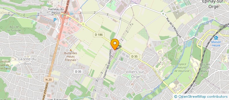 localisation de l'entreprise MECASUD VANINOX à VILLIERS-SUR-ORGE