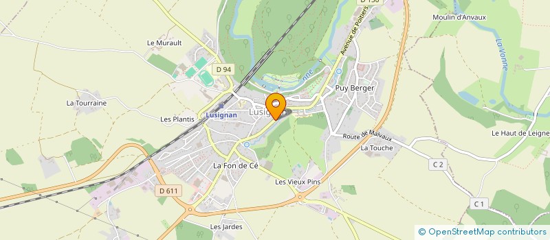 localisation de l'entreprise MECATEAM à LUSIGNAN