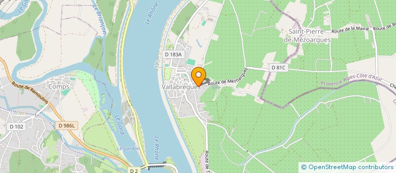 localisation de l'entreprise MECATEC  VALLABREGUES