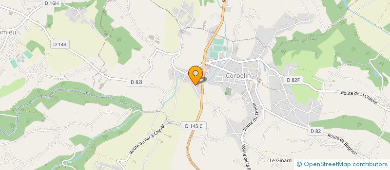 localisation de l'entreprise MECATECH  CORBELIN