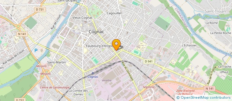 localisation de l'entreprise MECATECHNIQUE INDUSTRIE à COGNAC