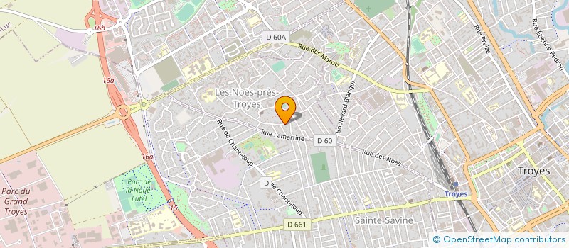 localisation de l'entreprise MECATEX à LES NOES-PRES-TROYES