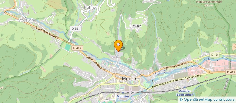 localisation de l'entreprise MECAVAL à MUNSTER