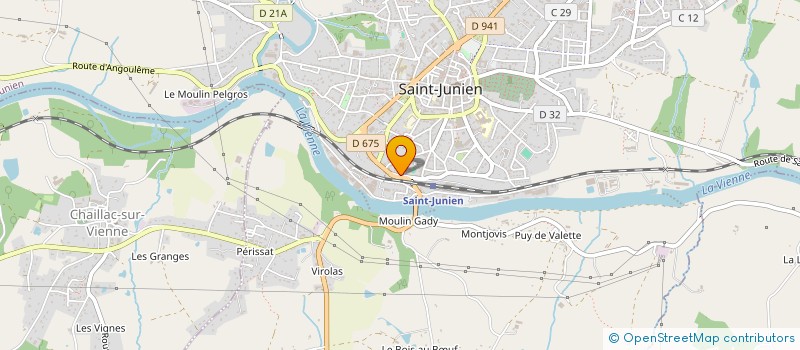 localisation de l'entreprise MECAVIA à SAINT-JUNIEN