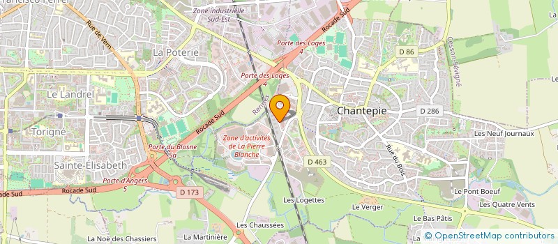 localisation de l'entreprise MECB à CHANTEPIE