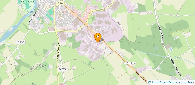 localisation de l'entreprise MECCAT à SABLE-SUR-SARTHE