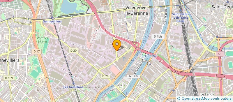 localisation de l'entreprise MECEMART à VILLENEUVE-LA-GARENNE
