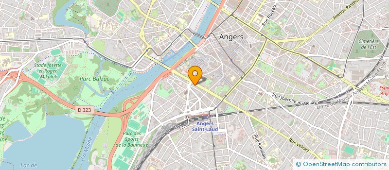localisation de l'entreprise MECENE ET LOIRE 3 à ANGERS