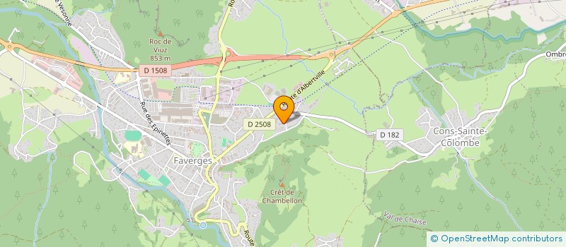 localisation de l'entreprise MECHERKI PEINTURE  FAVERGES-SEYTHENEX