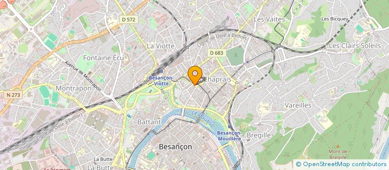 localisation de l'entreprise MECHES ET ONGLES à BESANCON