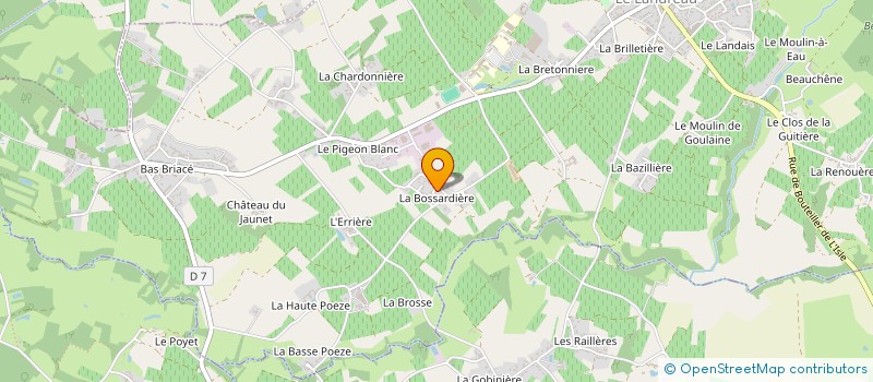 localisation de l'entreprise MECHINEAU AGENCEMENT à LE LANDREAU