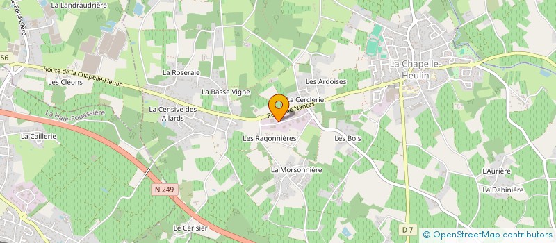 localisation de l'entreprise MECHINEAU NEGOCE à LA CHAPELLE-HEULIN