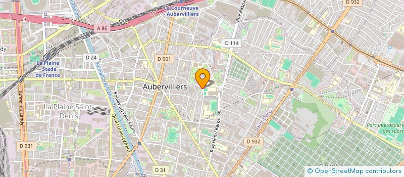 localisation de l'entreprise MECHOUI-POULET  AUBERVILLIERS