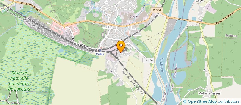 localisation de l'entreprise MECLA à CULOZ-BEON