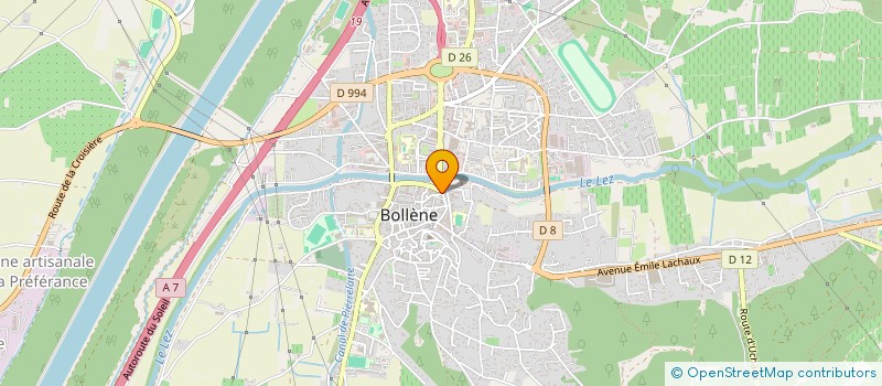 localisation de l'entreprise MECLA à BOLLENE