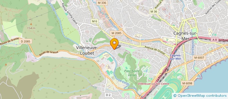 localisation de l'entreprise MECLAIGI à VILLENEUVE-LOUBET