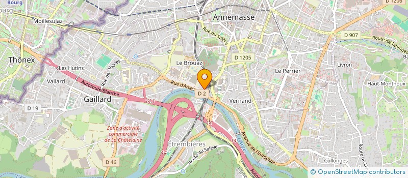 localisation de l'entreprise MECNO FRANCE à ANNEMASSE