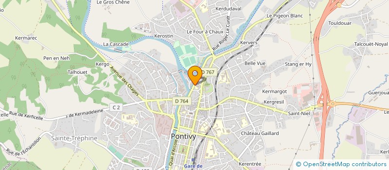 localisation de l'entreprise MECO à PONTIVY