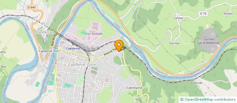localisation de l'entreprise MECO SOLAIRE à CAPDENAC-GARE