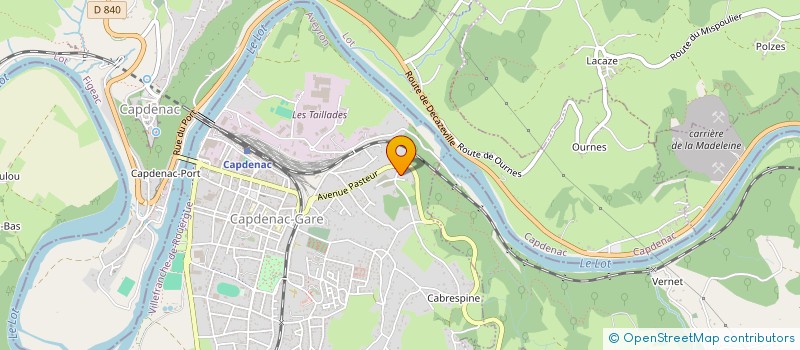 localisation de l'entreprise MECOJIT à CAPDENAC-GARE