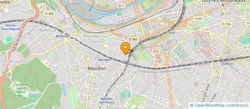 localisation de l'entreprise MECT à MEUDON