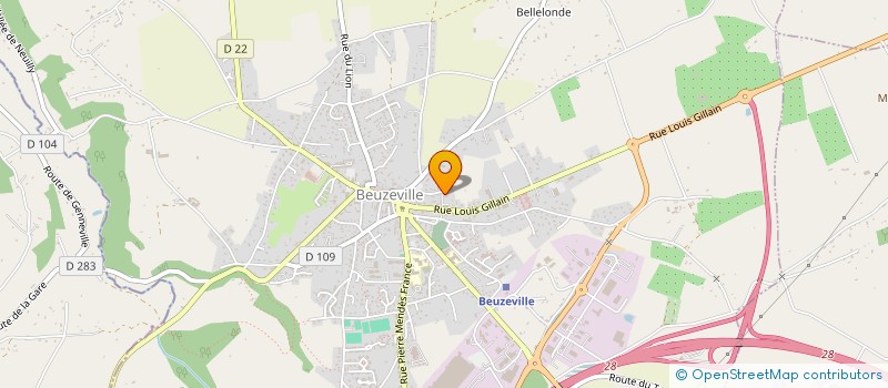 localisation de l'entreprise MECY  BEUZEVILLE