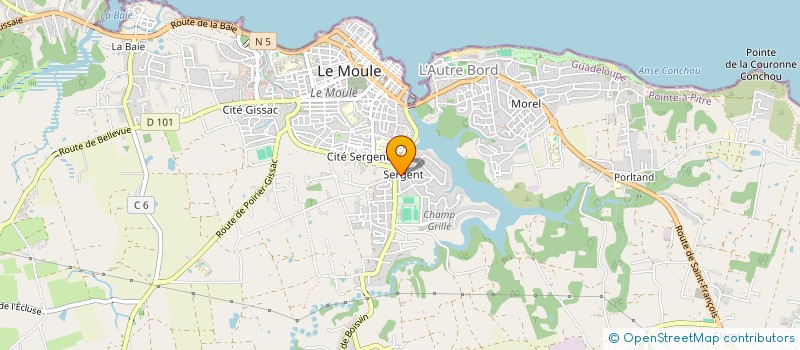 localisation de l'entreprise MED à LE MOULE