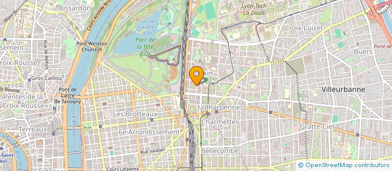 localisation de l'entreprise MED  VILLEURBANNE