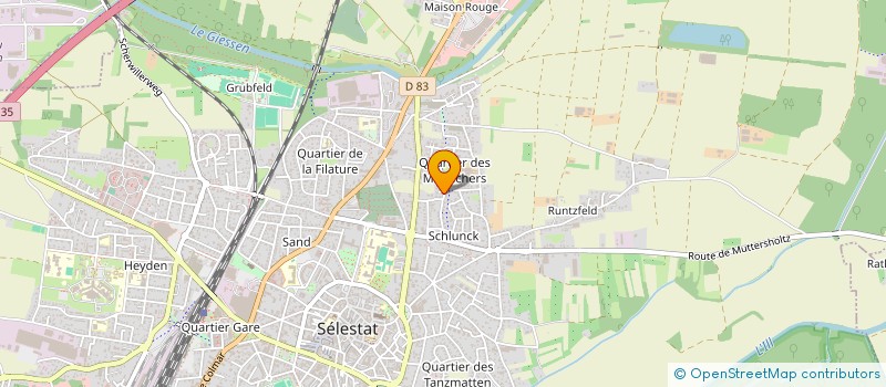 localisation de l'entreprise MED AUTO à SELESTAT
