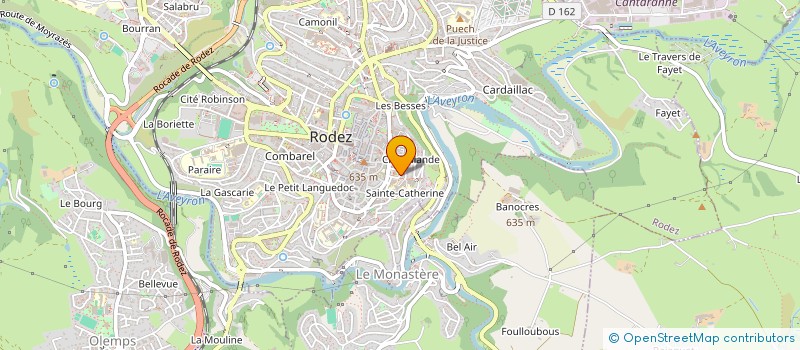 localisation de l'entreprise MED-BESOMBES à RODEZ