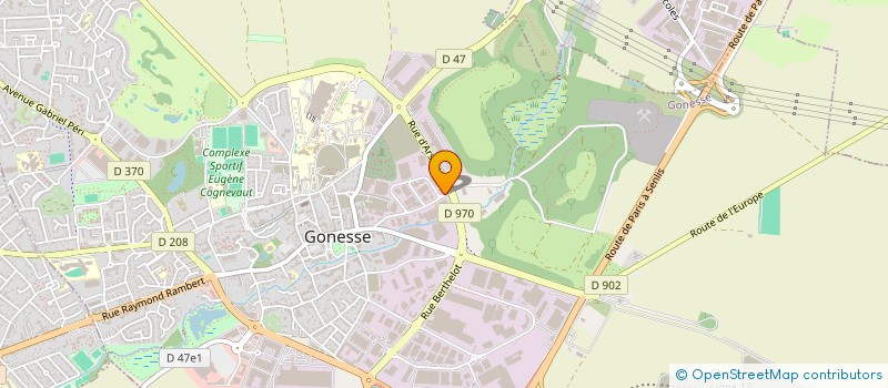localisation de l'entreprise MED BOISSONS à GONESSE